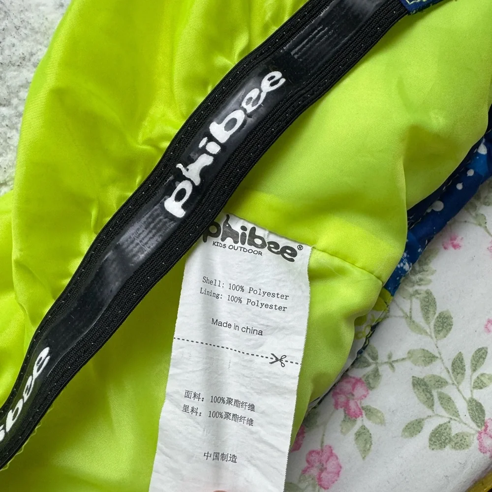 Phibee Big Boy's Waterproof Breathable Snowboard Ski Jacket blue yellow white